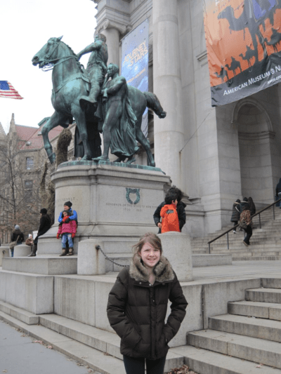 new york city-outside american museum of natural history