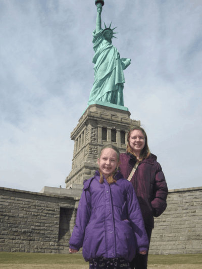 new york city-at statue of liberty