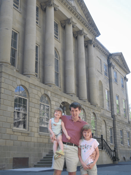 nova scotia-halifax-family outside province house