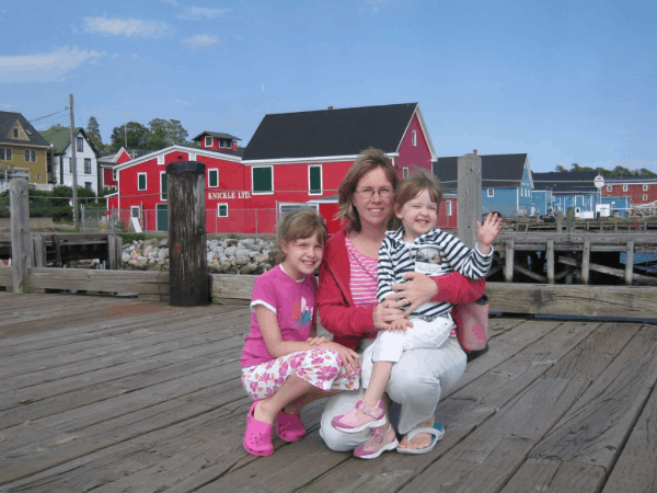 nova scotia-lunenburg-family on waterfront