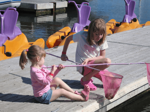 nova scotia-baddeck-inverary resort-catching crabs