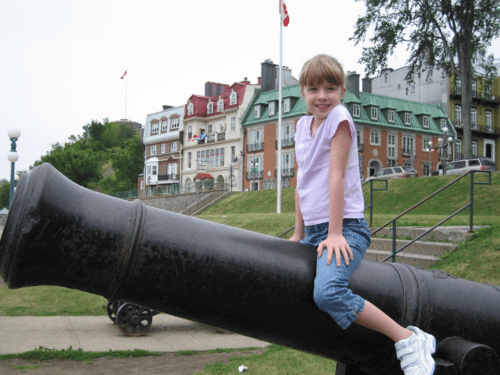 quebec city-girl on cannon