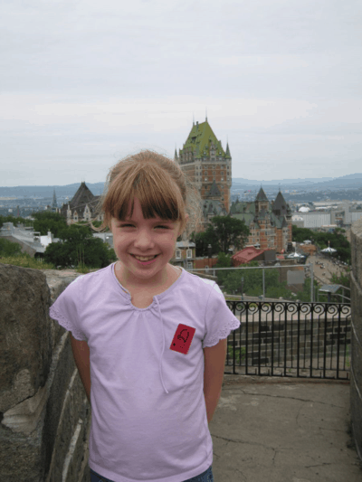 quebec city-view of chateau frontenac from citadel