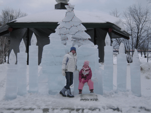 chateau montebello-ice sculpture
