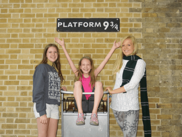 London King's Cross Station Platform 9 three-fourths