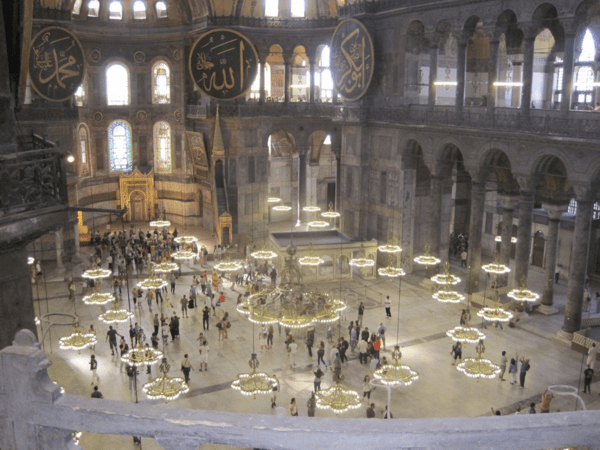 Turkey-Istanbul-Inside Hagia Sophia 