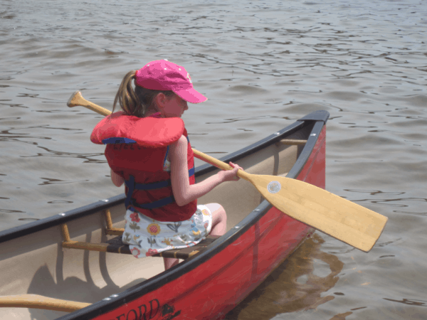 First canoe trip on Lake Rosseau