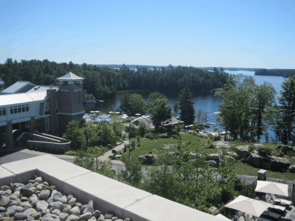 Rosseau Muskoka-View of Lake Rosseau from terrace