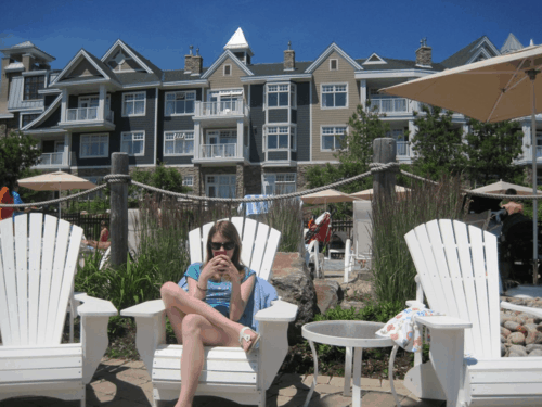 canada-muskoka-the rosseau-teen on cellphone