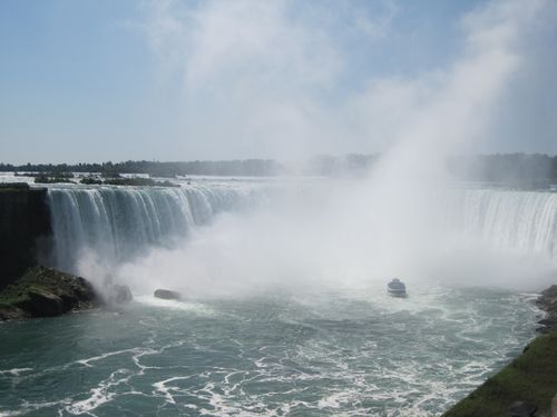Maid of the Mist in the basin of Niagara Falls