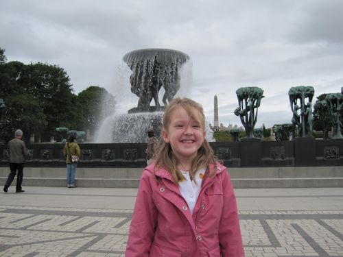 Young girl in Vigeland Park