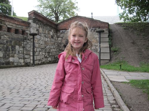 Girl at Akershus Fortress in Oslo