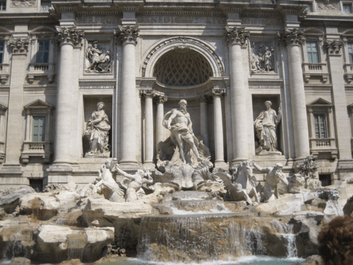 rome-trevi fountain