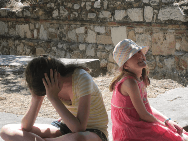 greece-athens-girls resting