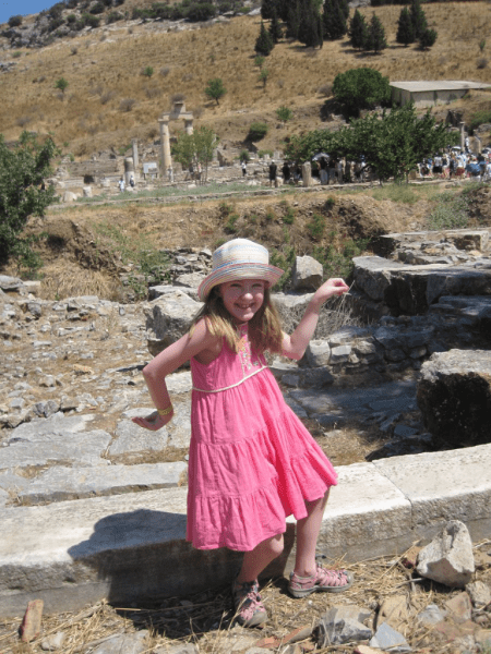 turkey-kusadasi-girl at ephesus