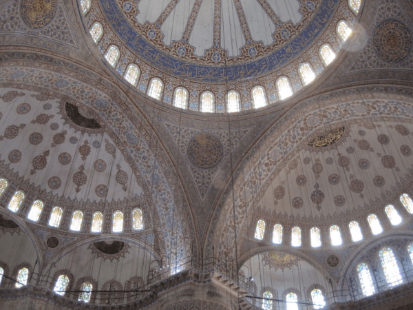 Istanbul-Ceiling of Blue Mosque