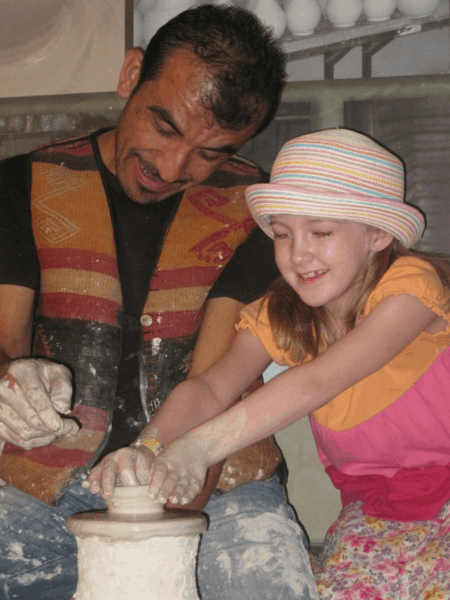 A pottery lesson in Istanbul, Turkey