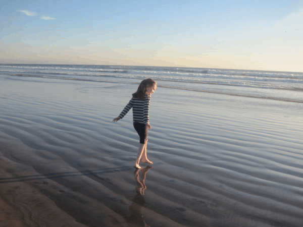 Exploring beach at Hotel del Coronado