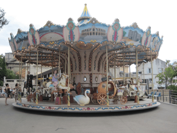 Carousel in Arles, France