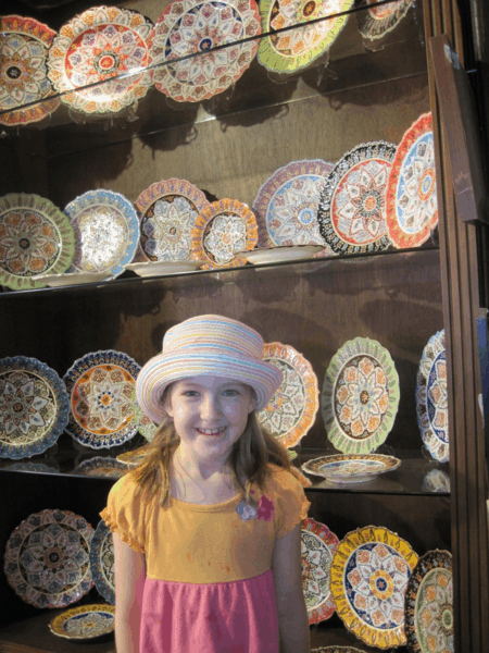 Display at Firca Ceramics in Istanbul