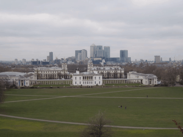 View of Greenwich from Royal Observatory
