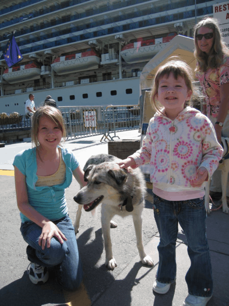 Alaska-Juneau-With Libby Riddles and sled dogs in Alaska