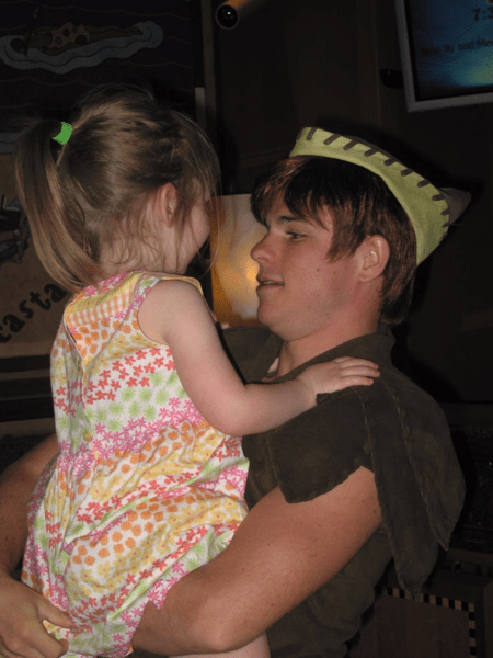 Disney Magic- young girl with Peter Pan