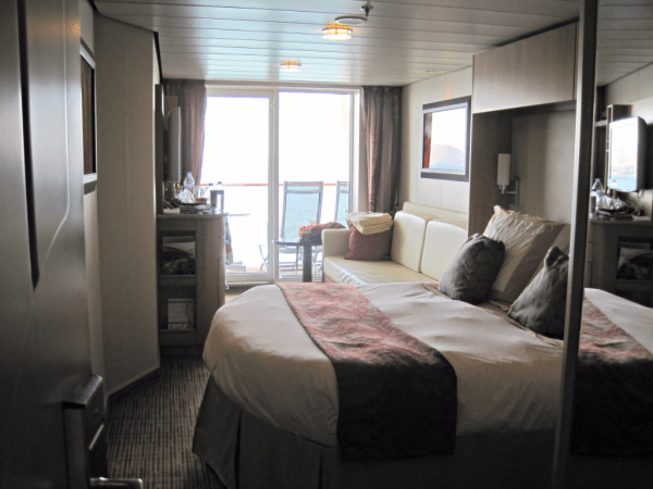 A Celebrity Equinox Concierge Class stateroom