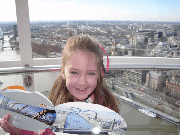 London Eye-young girl