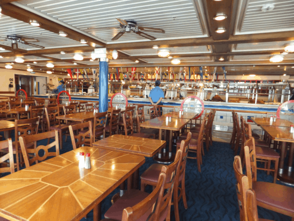 Topsiders buffet dining on Disney Magic