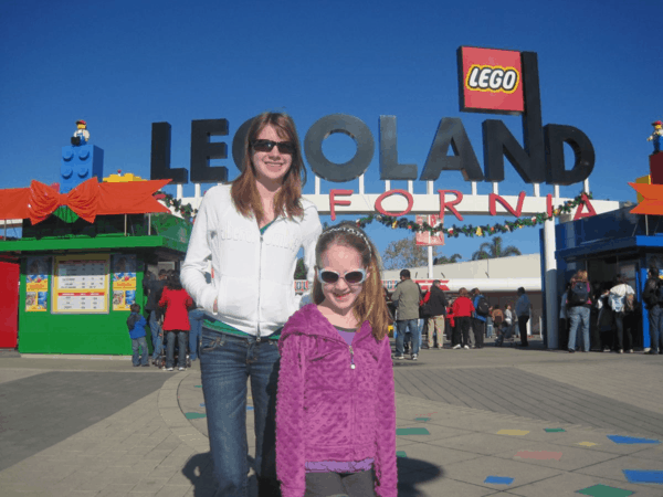 Arriving at Legoland California