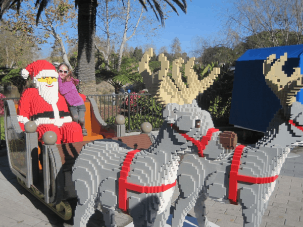 Legoland California-Lego Santa and Reindeer