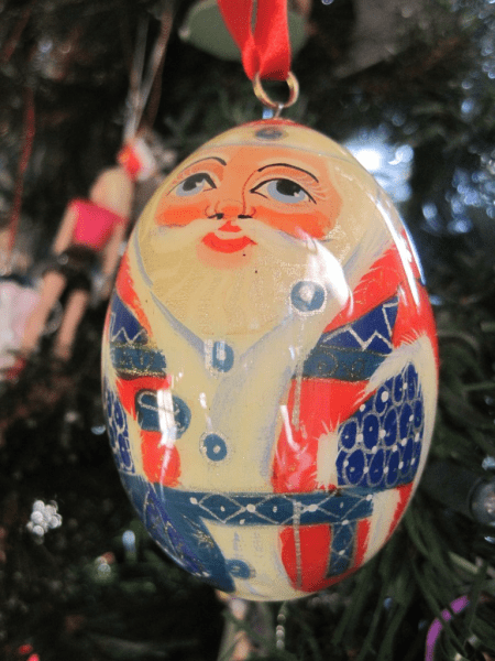 Russian Santa Egg-Christmas ornament