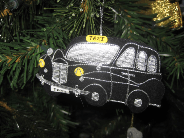 London Black Cab-Christmas ornament