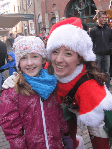 Meeting an Elf at Toronto Christmas Market