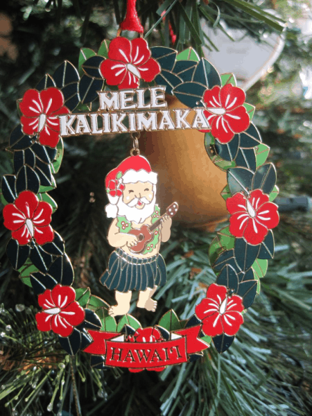 Hawaiian Santa-Christmas ornament
