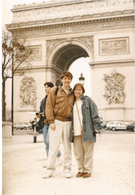 Paris- at the Arch de Triomphe 1995
