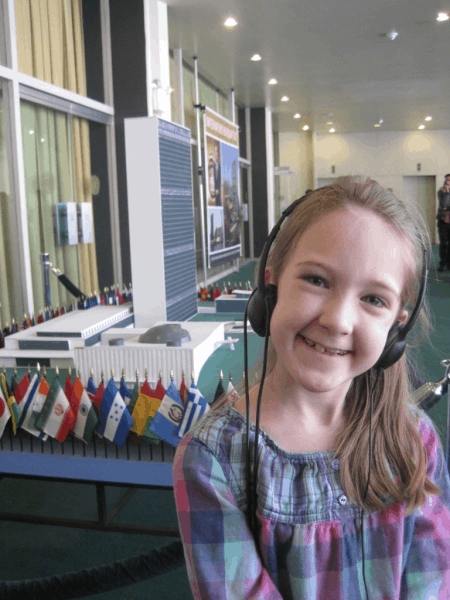 New York City-girl on tour of UN Headquarters