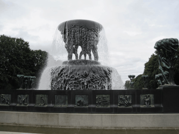 Fountain-Vigeland Park-Oslo-Norway