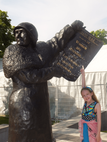 The Famous Five monument, Parliament Hill, Ottawa, Canada