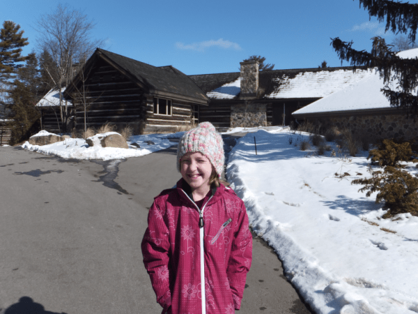 strolling outside McMichael Gallery