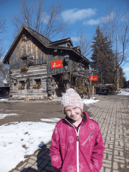 outside historic building in Kleinburg, Ontario