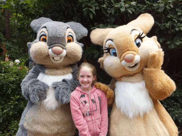 Disney World-with Thumper and Miss Bunny