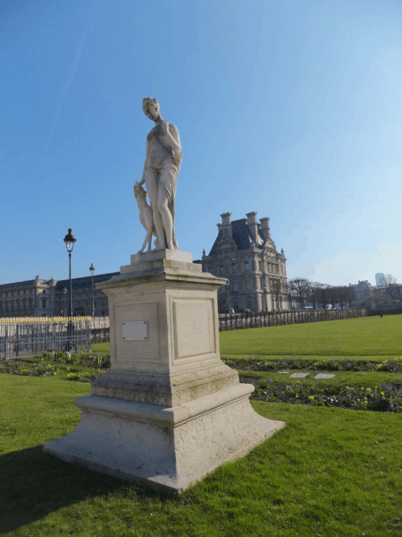 France-Paris-Tuileries Gardens-Diana the Huntress sculpture