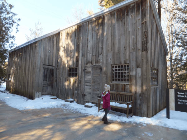 outside Tom Thomson Shack, McMichael Gallery