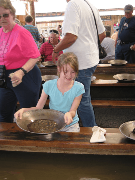 Alaska-Fairbanks-El Dorado mine-panning for gold