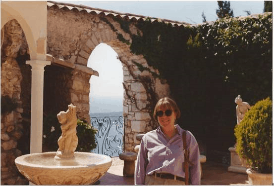 France-Courtyard at Chateau de la Chevre d'Or