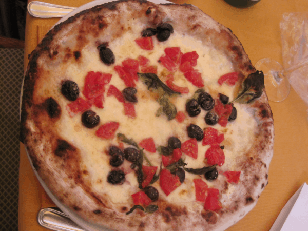 My pizza in Sorrento