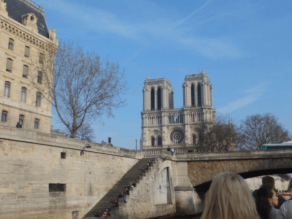 France-Paris-Seine cruise-Approaching Notre Dame