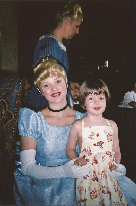 Disney World-with Cinderella in 2001